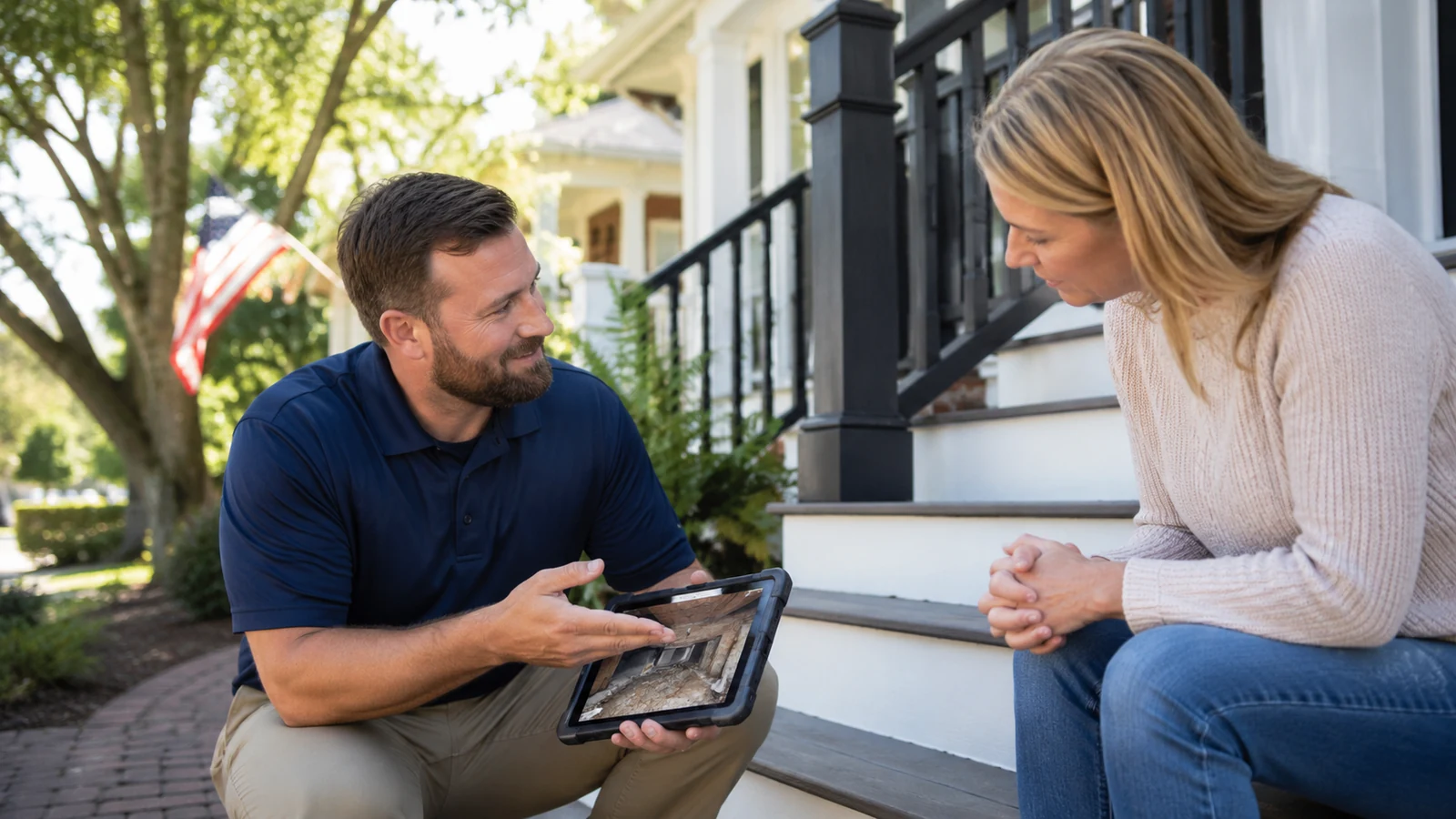Homeowner consultation for crawl space repair and moisture control in Savannah